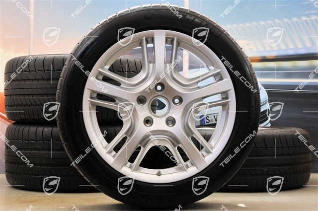 19-inch Panamera Design summer wheel set, wheels 9J x 19 ET 60 + 10J x 19 ET61 + Michelin tyres 255/45 R19+285/40 R19, with TPMS