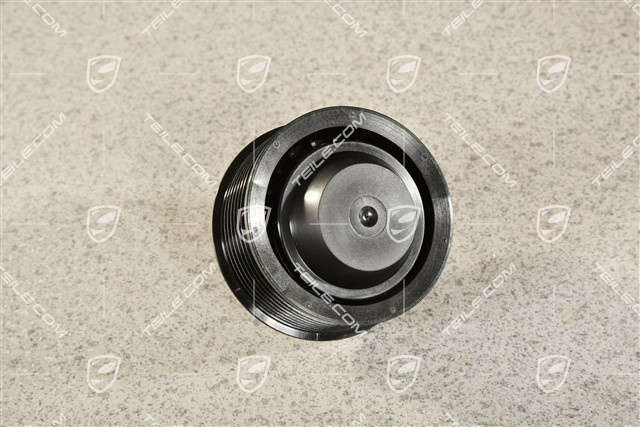 Deflection roller / guide / pulley with screw