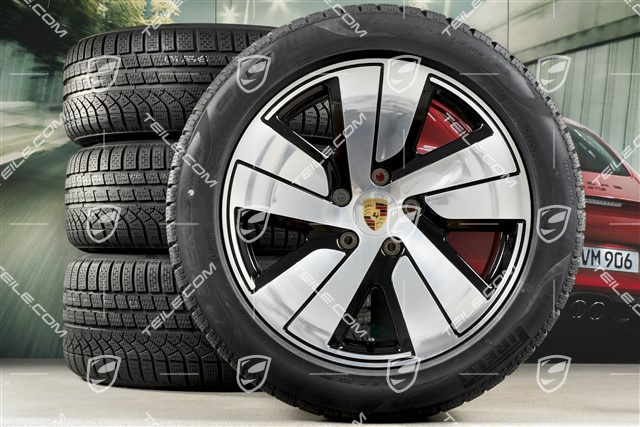 19" Taycan S winter wheel set, rims 8J x 19 ET50 + 10J x 19 ET47, Pirelli winter tyres 225/55 R19 + 275/45 R19