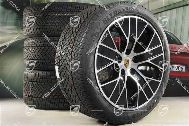 20-inch Turbo Aero winter wheel set, rims 9J x 20 ET54 + 11J x 20 ET60, Goodyear winter tyres 245/45 R20 + 285/40 R20