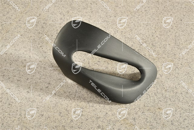 Cabrio, Sicherheitsgurt Abdeckung / Rosette, Schwarz, L