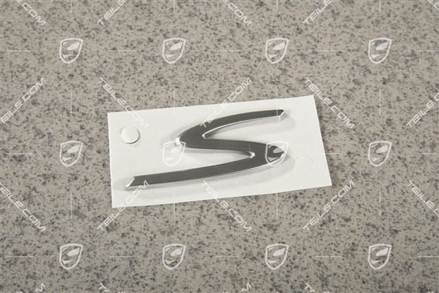 "S" logo, silver