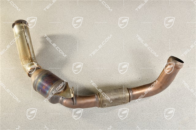 Exhaust pipe, with catalitic converter,