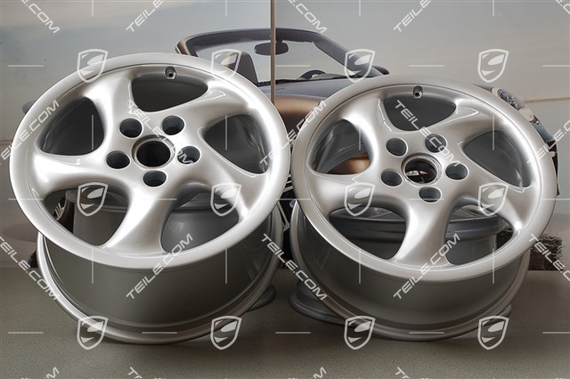 18-inch Turbo Look I wheel set, 7,5J x 18 ET50 + 10J x 18 ET65 18-inch Turbo Look I wheel set, 7,5J x 18 ET50 + 10J x 18 ET65