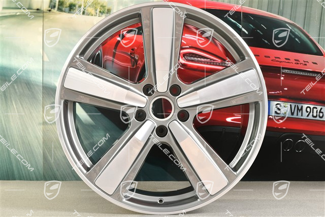 22" Felge Cayenne Exclusive Design Sport, 11,5J x 22 ET52, Platinsilber