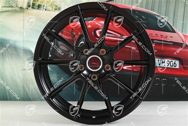 20" Felga "Boxster Spyder", 8,5J x 20 ET57, czarny satynowy półmat