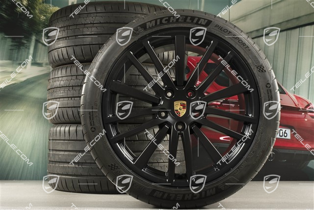 20" Panamera Design Sommerräder, Felgen 9,5J x 20 ET71 + 11,5J x 20 ET68 + Michelin Sommerreifen 275/40 ZR20 + 315/35 ZR20, mit RDK-Sensoren