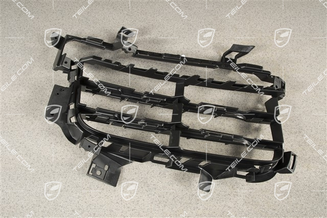 Front bumper, side ventilation grille, Black matte, R