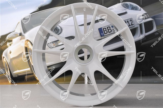 19" GT3RS II 4.0 / GT2RS Felgensatz, Weiß, vorne 9J x 19 ET47 + hinten 12J x 19 ET48