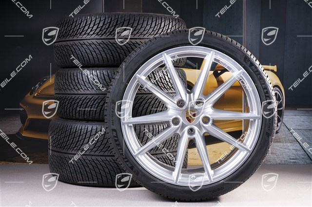 20/21-inch Carrera S winter wheel set, wheel rims 8,5J x 20 ET53 + 11J x 21 ET66 + NEW Michelin winter tyres 245/35 R20 + 295/30 R21, with TPMS