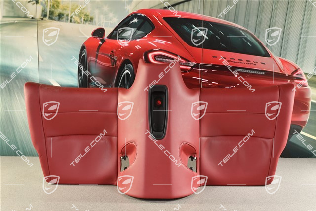 Coupe / Targa / Convertible, Back seat lower / cushion, leather, Bordeuax Red