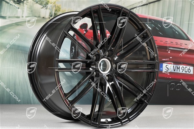 22" Felga Turbo IV, 11,5J x 22 ET61, czarny wysoki połysk