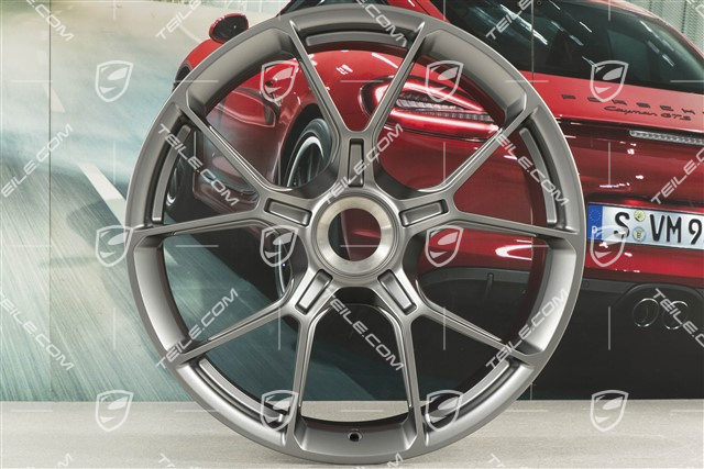 20-inch GT3 wheel rim, 9,5J x 20 ET46, dark silver