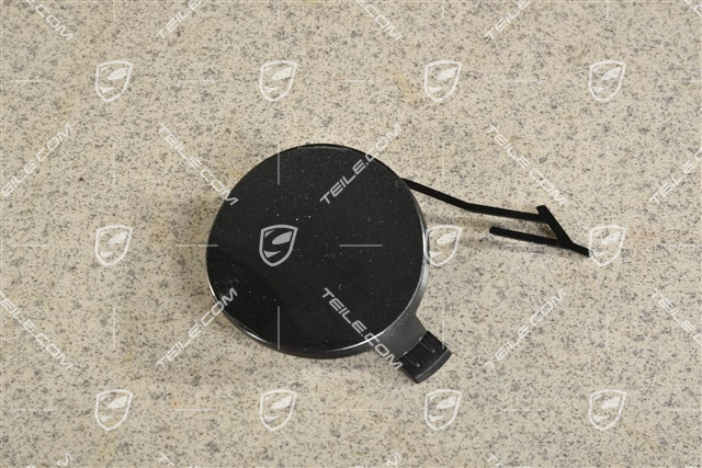 Towing hook lug cover / cap / trim, front bumper basic, R