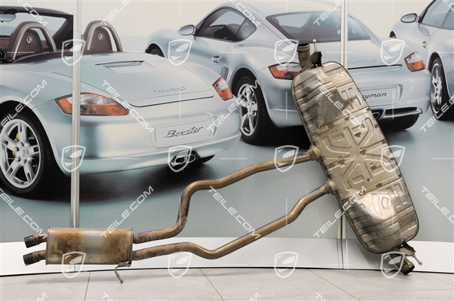 Rear muffler, V6 3.6L 206KW, complete Rear muffler, V6 3.6L 206KW, complete