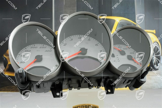 Kombiinstrument komplett, Vulkangrau, Boxster S / Cayman S, PDK-Getriebe
