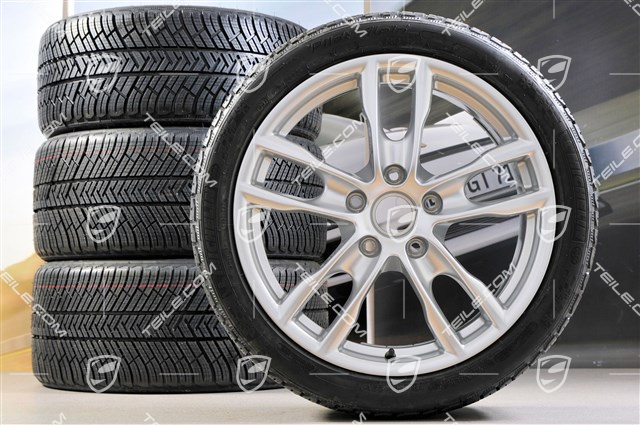 19" winter wheel set Boxster S, 8J x 19 ET57 + 9,5J x 19 ET45, tyres Michelin Pilot Alpin 4 235/40 R19 + 265/40 R19, without TPMS. 19" winter wheel set Boxster S, 8J x 19 ET57 + 9,5J x 19 ET45, tyres Michelin Pilot Alpin 4 235/40 R19 + 265/40 R19, without TPMS.