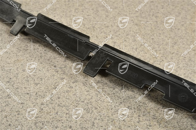 Retaining strip for rear spoiler