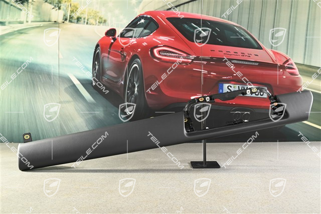 Cover trim for dashboard, Passenger's side Black