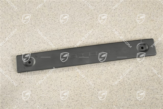 Front bumper number / Licence plate support, small, Black
