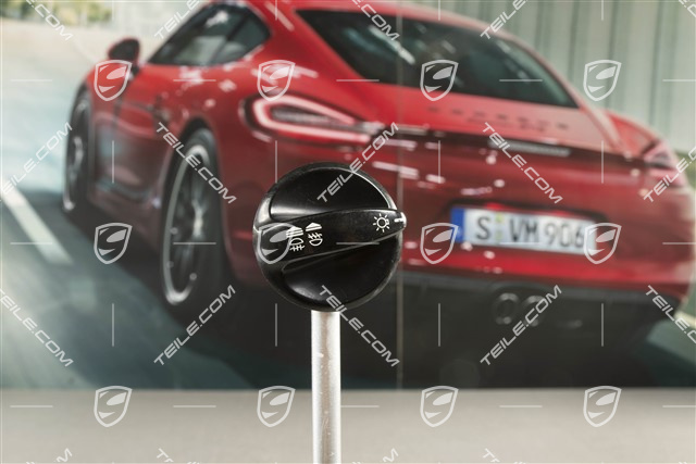Headlight switch knob, glossy black