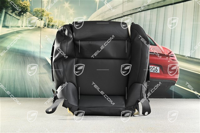 Sitzkissenbezug, Sportsitz plus, Leder Schwarz, L
