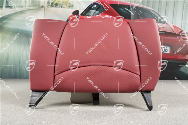 Notsitzrückenlehne / Rücksitz / Rückenlehne, Leder, Boxsterrot, Coupe/ Targa, L
