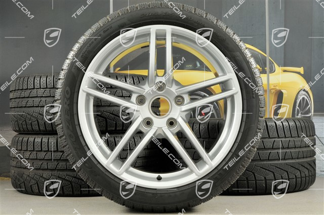 19" Carrera Winterräder Satz, 8,5J x 19 ET54 + 11J x 19 ET69, Winterreifen 235/40 R19 + 285/35 R19
