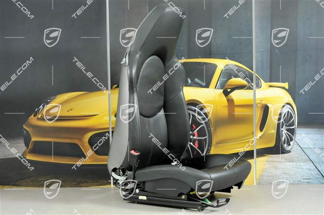 Sportsitz, manual einstellbar, Leder, Schwarz, ohne Airbag, L