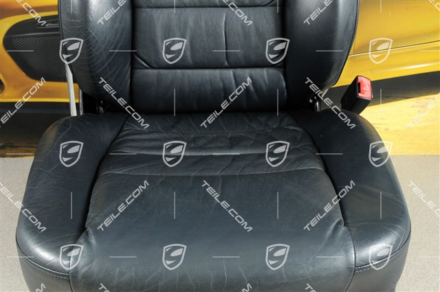 Sitz, manual einstellbar, heizung, Leder, Metropolblau, Raffleder, beschädigt, R