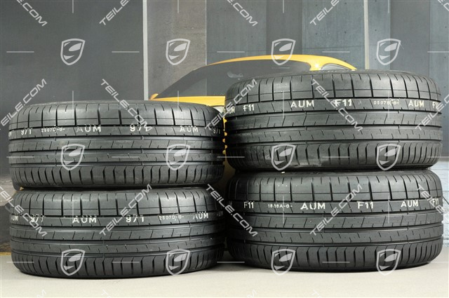 20-inch Carrera Sport summer wheels set, rims 8,5J x 20 ET57 + 10,5J x 20 ET47 + NEW summer tires 235/35 ZR20 + 265/35 ZR20, with TPMS