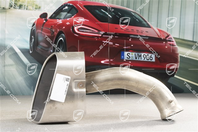 Exhaust system tail pipe, standard tailpipe, V6, R