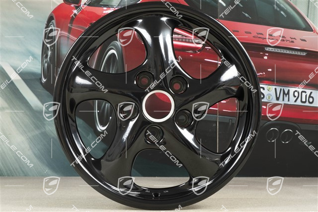 17-inch Carrera wheel, 8,5J x 17 ET50, black high gloss