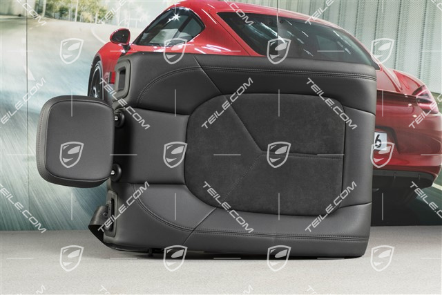 Backrest, Leatherette/Alcantara, black, KPL, L