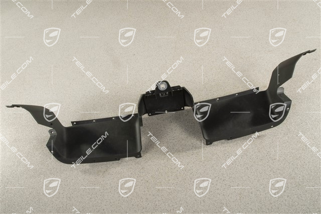 Turbo Coupe Cabrio, Rear spoiler Air guide, midsection, Black matte