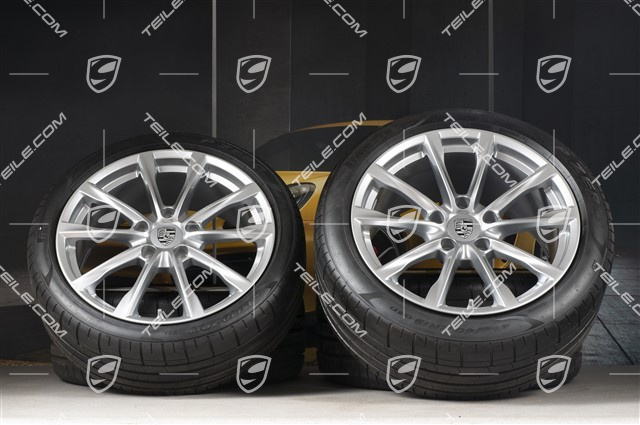 19-inch Boxster S summer wheel set, rims 8J x 19 ET57 + 10J x 19 ET45, Pirelli P Zero summer tyres 235/40 R19 + 265/40 R19
