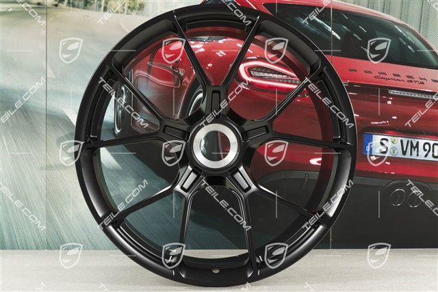 20+21 -inch GT3 wheel rim set, 9,5J x 20 ET46 + 12J x 21 ET45, black satin mat