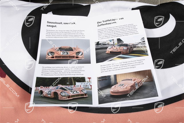 Abdeckhülle / Car Cover, „Pink Pig" / "Sau" Design, für Innen, Carrera
