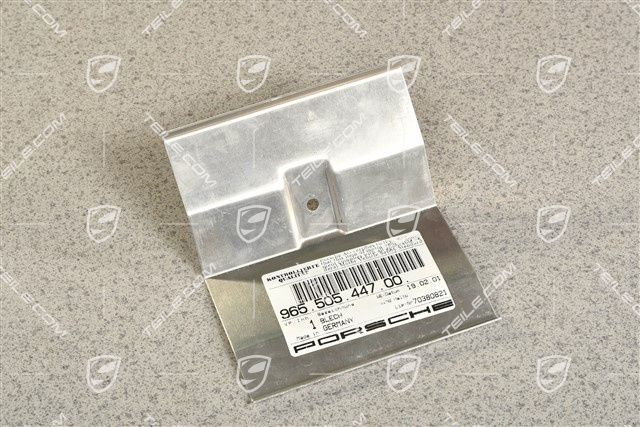 Heat shield, rear, Turbo