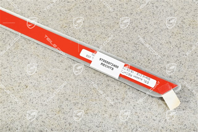 Listwa ozdobna progu zewnętrznego, Aluminium szczotkowane, R