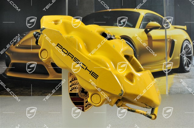 PCCB fixed calliper for ceramic brake disc, yellow, Turbo, R PCCB fixed calliper for ceramic brake disc, yellow, Turbo, R