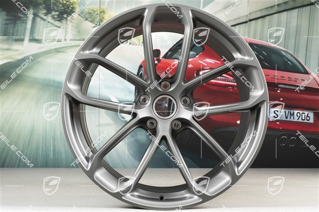 22" felgi GT, komplet, 10J x 22 ET48 + 11,5J x 22 ET52, Platinum satynowy półmat
