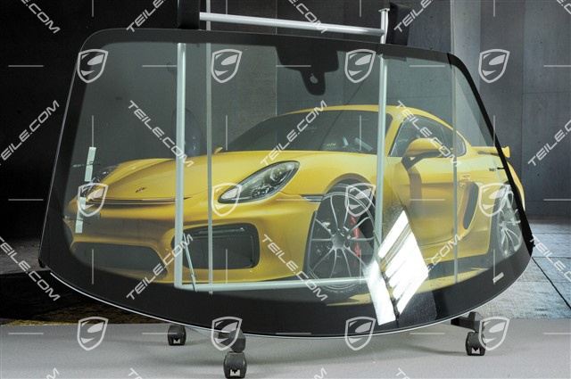 Windscreen, tinted, upper part darked coloured, w/o camera, Cabrio/Targa Windscreen, tinted, upper part darked coloured, w/o camera, Cabrio/Targa