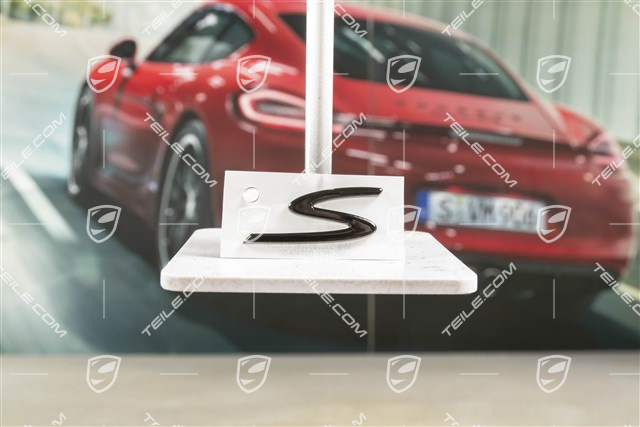 Napis "S", czarny