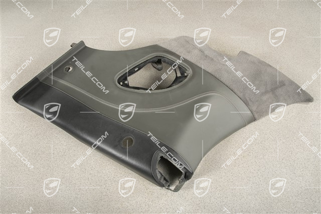 Seitenwandverkleidung, Leder, schwarz/steingrau, Cabrio, R