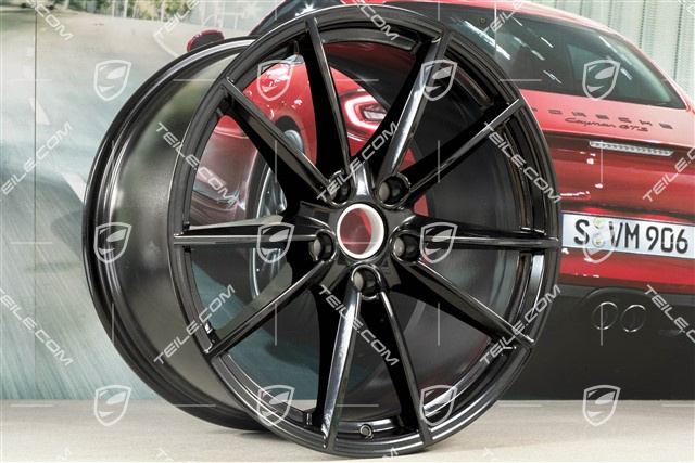 21" Felga Carrera S, 11,5 J x 21 ET67, czarny wysoki połysk