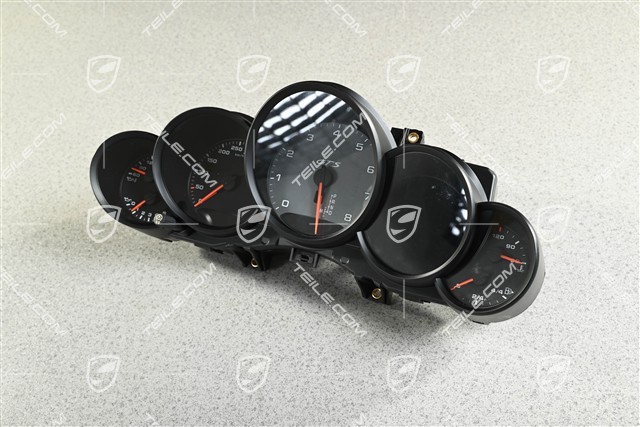 Tachometer / Kombiinstrument / Uhren, PDK, Zifferblätter schwarz/silber GTS