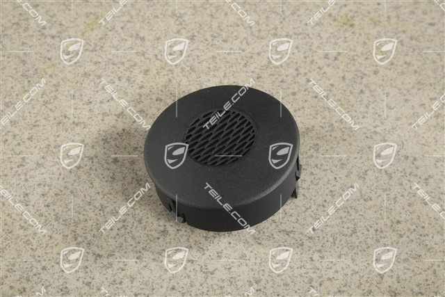 Dashboard side vent, cover / trim / rosette, Black