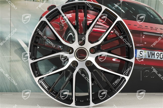 21" Panamera Exclusive Design Sport Felge, 11,5J x 21 ET69, schwarz hochglanz