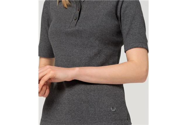 60Y 911 Women's Polo Shirt, Kollektion 60 Jahre 911, hellgraumelange, XS